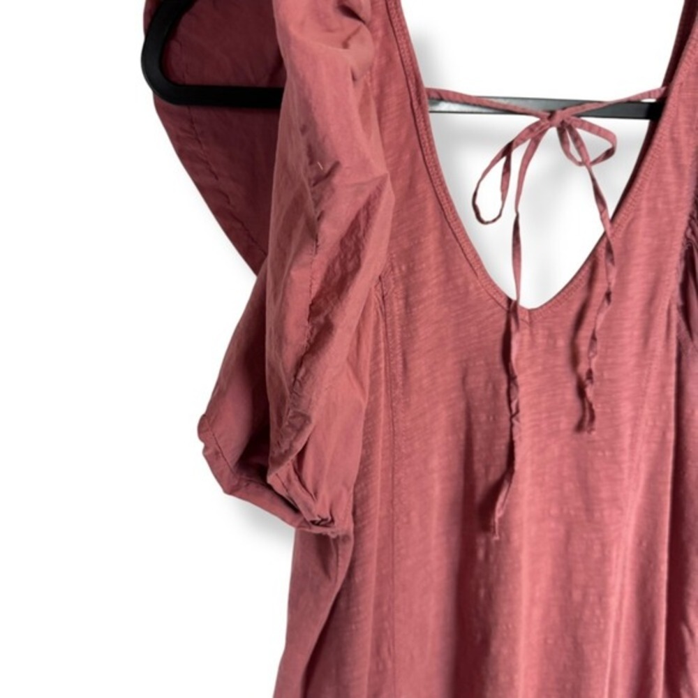 Daily Practice Anthropologie Dress Petite Size XS Womens Pink Ruffle Pockets - Picture 11 of 14